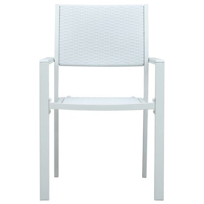 9 Piece Garden Dining Set White