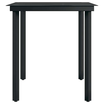 5 Piece Outdoor Dining Set Black