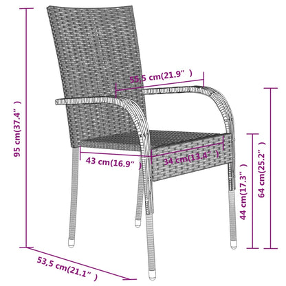 Garden Dining Set | Brown and Black