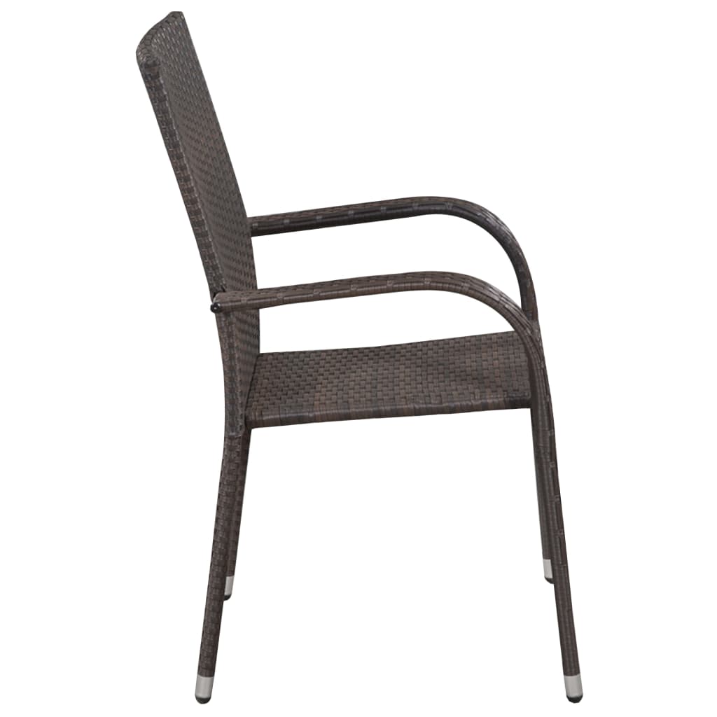 Garden Dining Set | Brown and Black