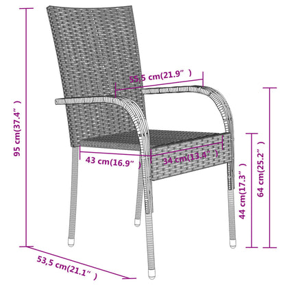Garden Dining Set | Brown and Black