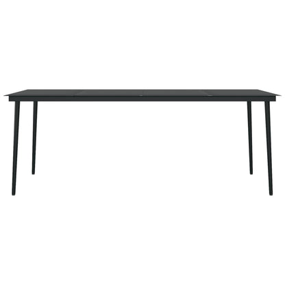 Garden Dining Set | Black | PE rattan | Large | Durable