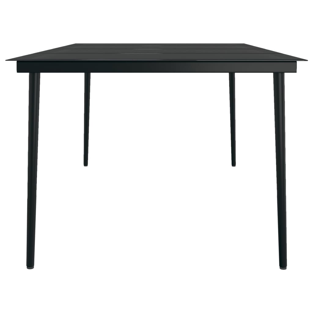 Garden Dining Set | Black | PE rattan | Large | Durable