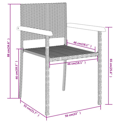 Garden Dining Set | Black