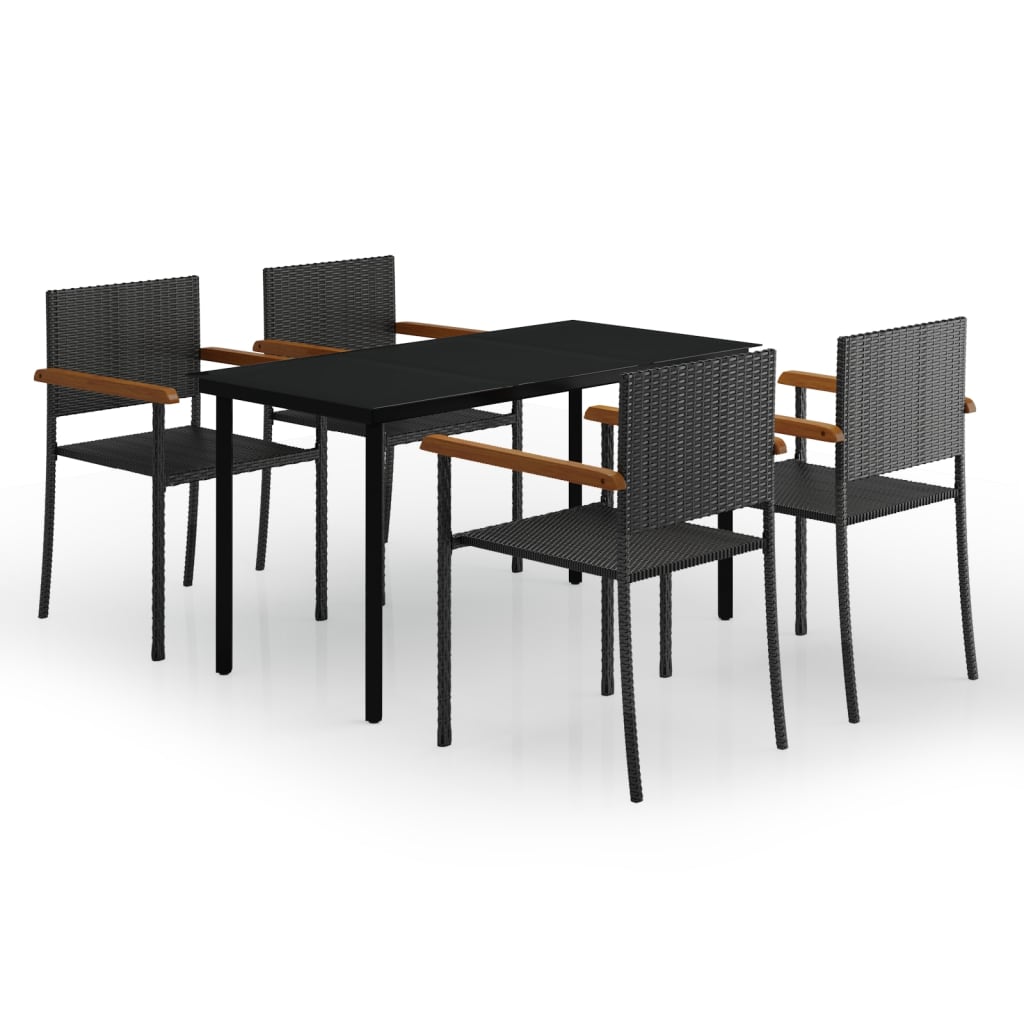 Garden Dining Set | Black
