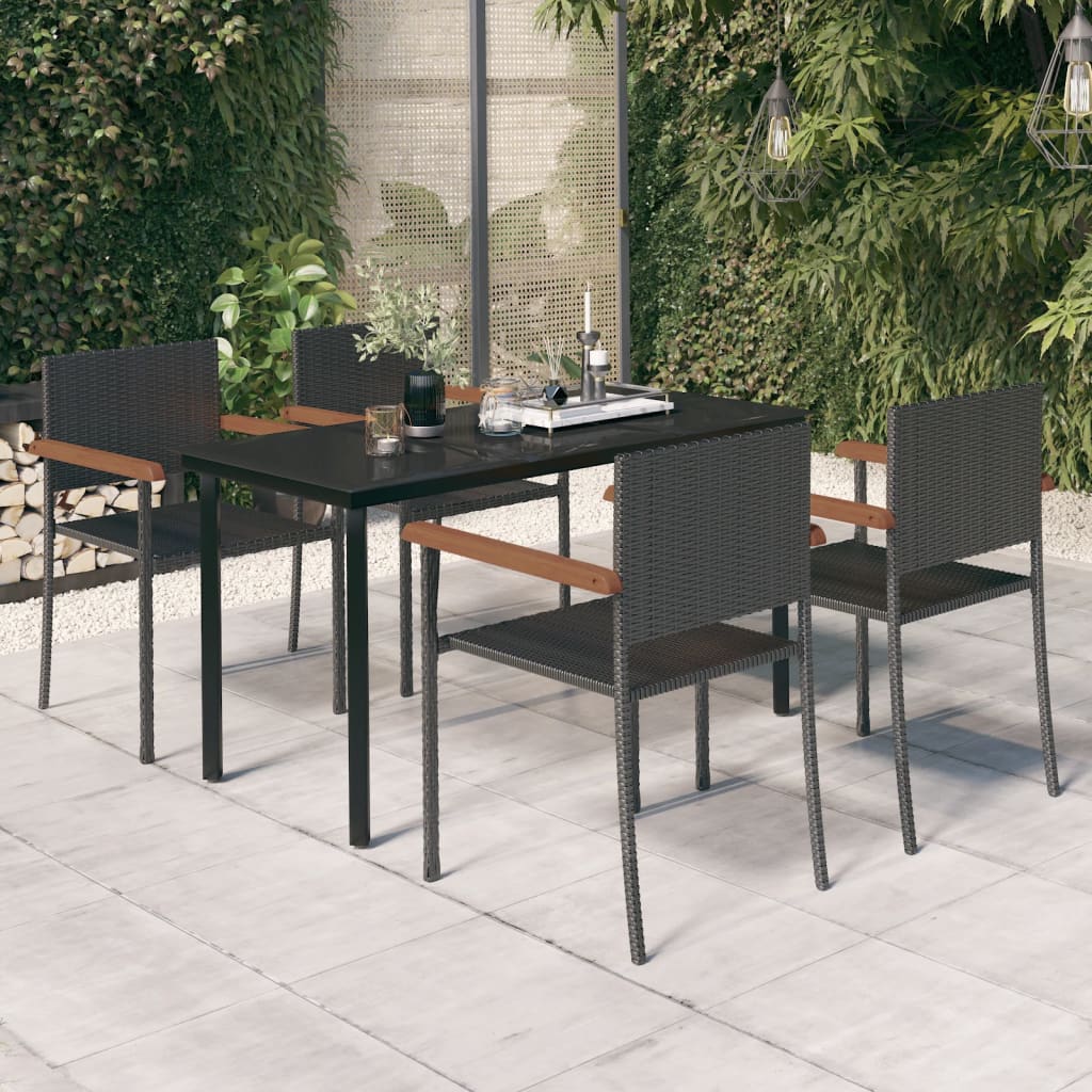 Garden Dining Set | Black