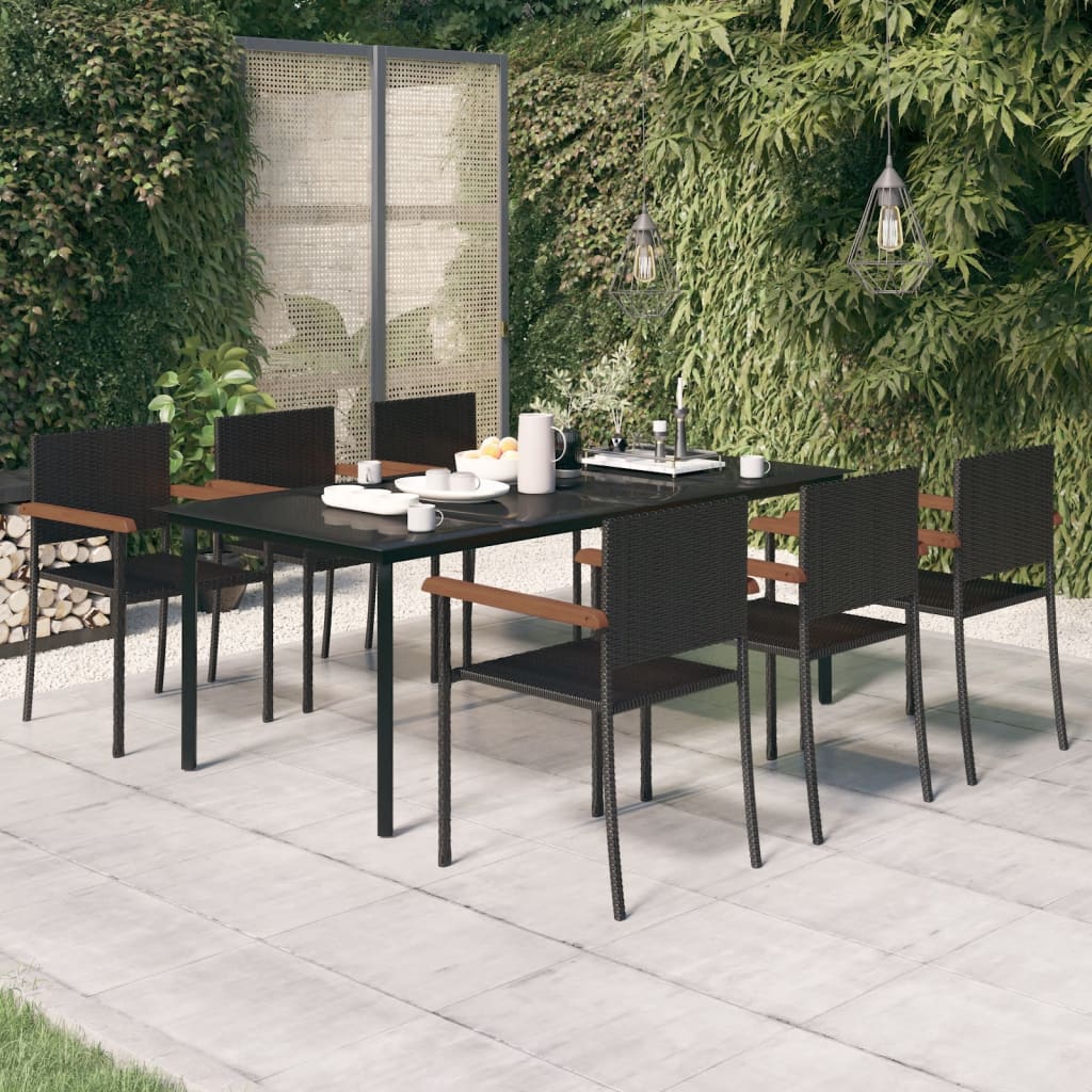 Garden Dining Set | Black