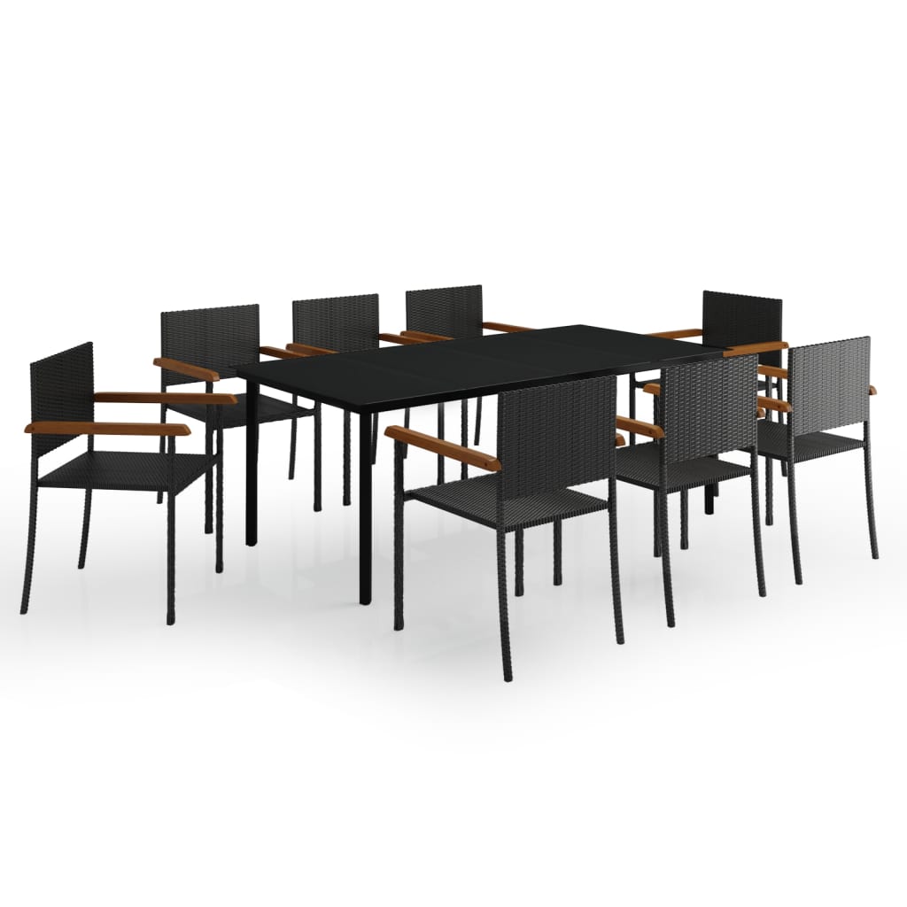 Garden Dining Set | Black