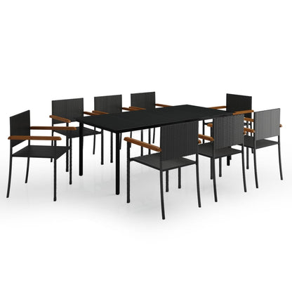 Garden Dining Set | Black