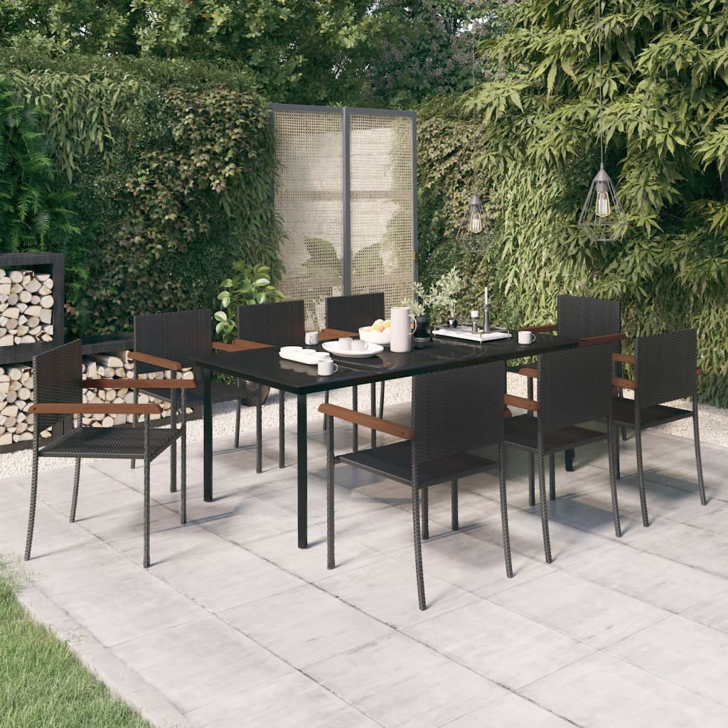 Garden Dining Set | Black