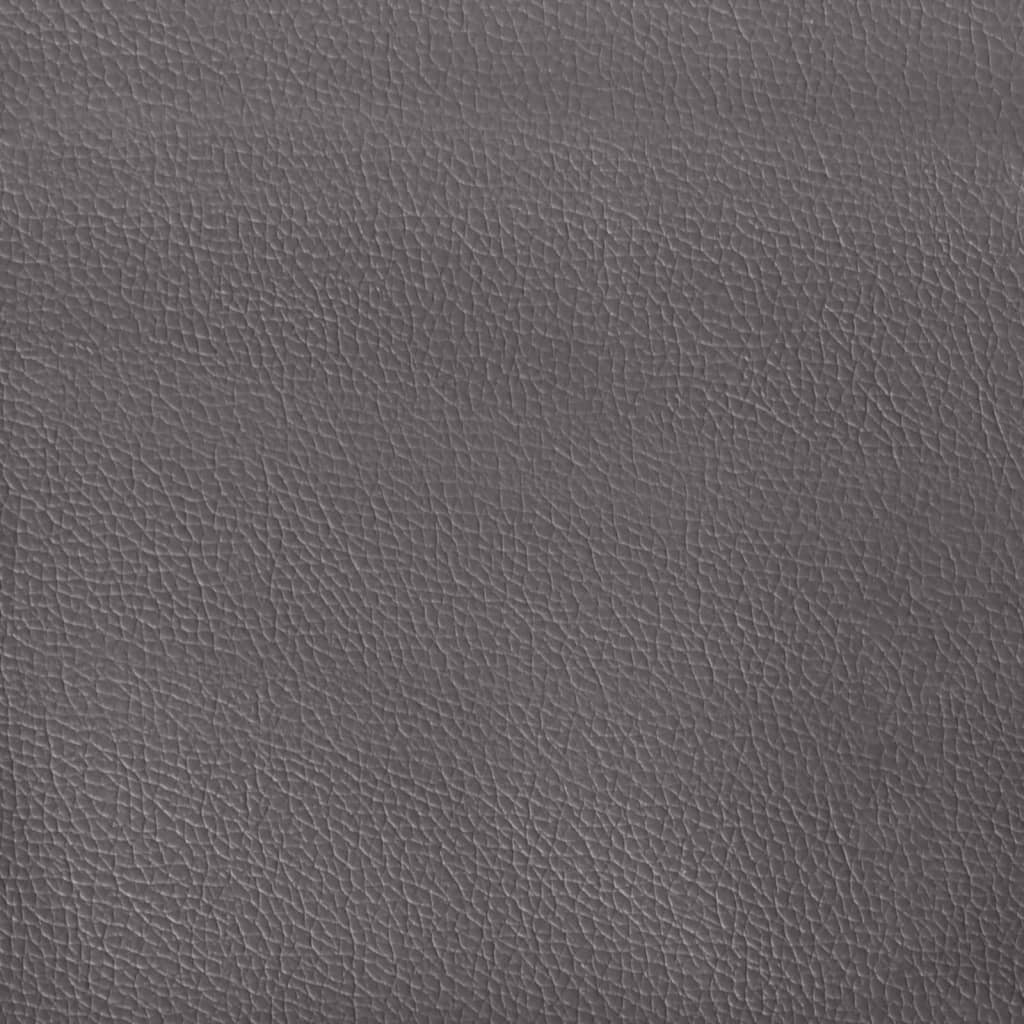 Recliner Chair Grey Faux Leather