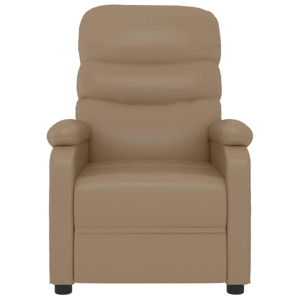 Recliner Chair Cappuccino Faux Leather