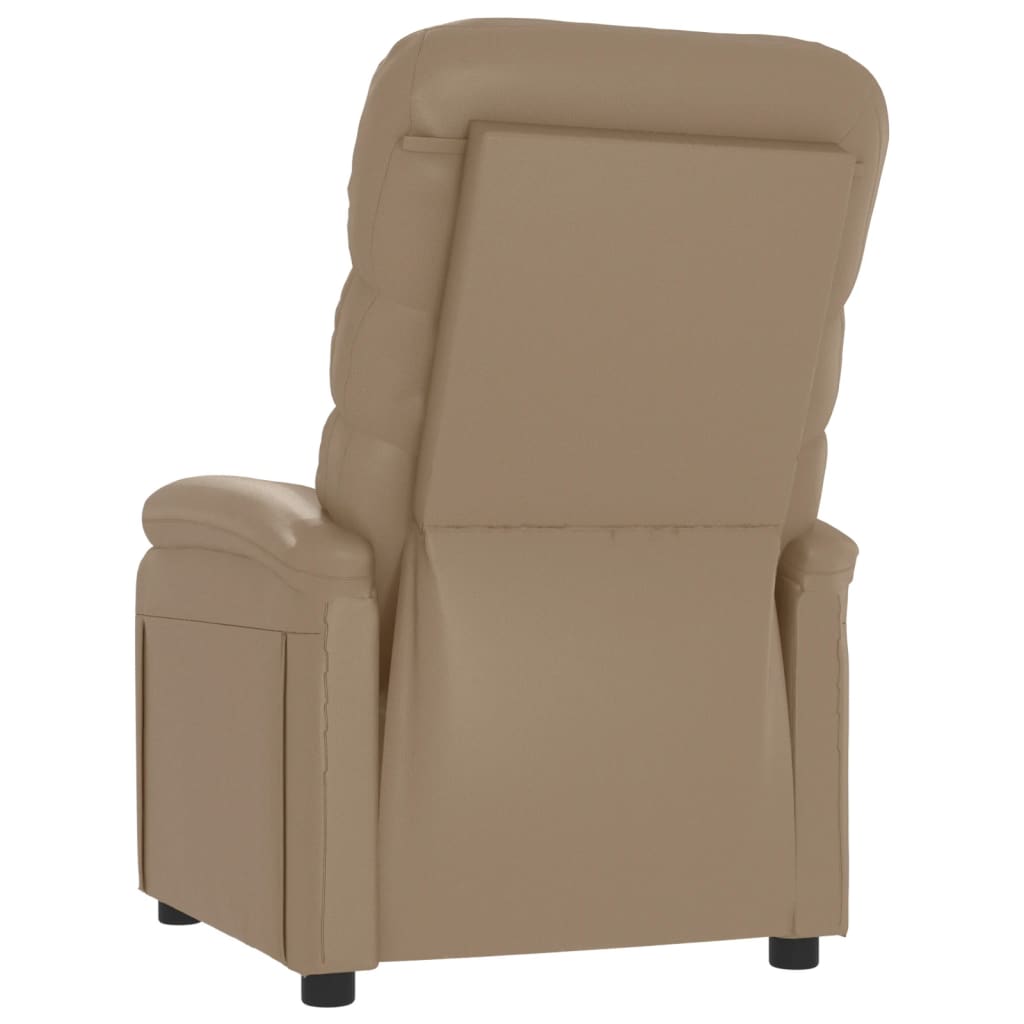 Recliner Chair Cappuccino Faux Leather