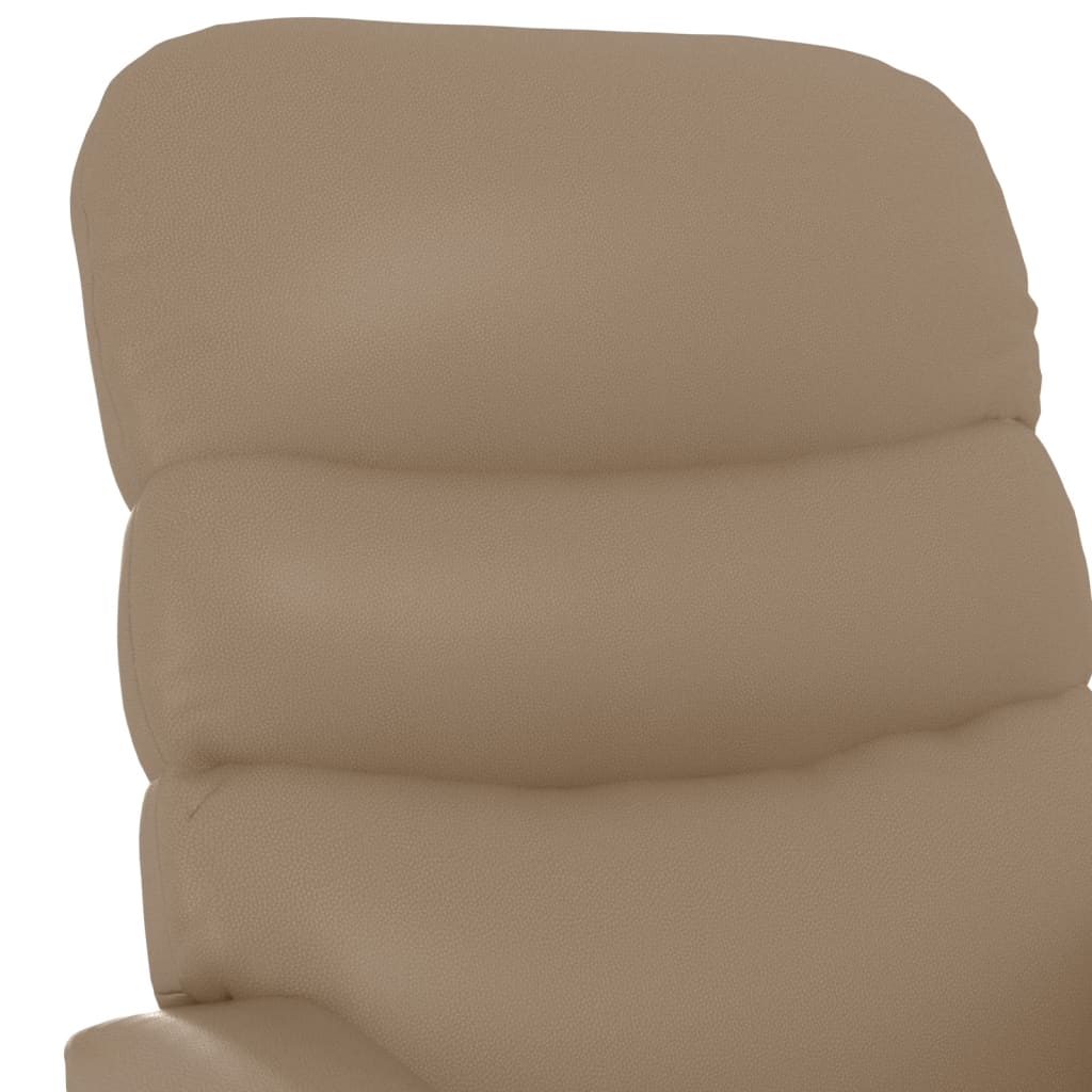 Recliner Chair Cappuccino Faux Leather