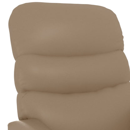 Recliner Chair Cappuccino Faux Leather