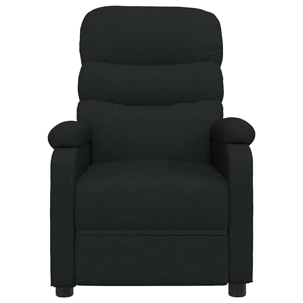 Recliner Chair Black Fabric