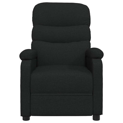 Recliner Chair Black Fabric