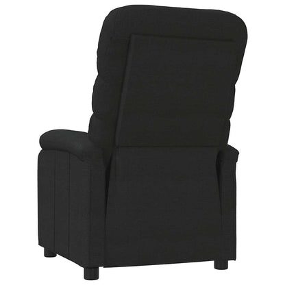 Recliner Chair Black Fabric