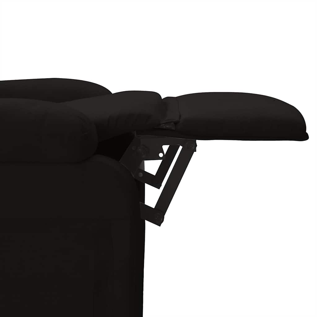Recliner Chair Black Fabric