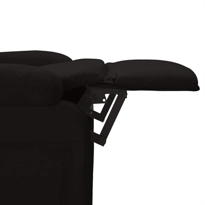 Recliner Chair Black Fabric