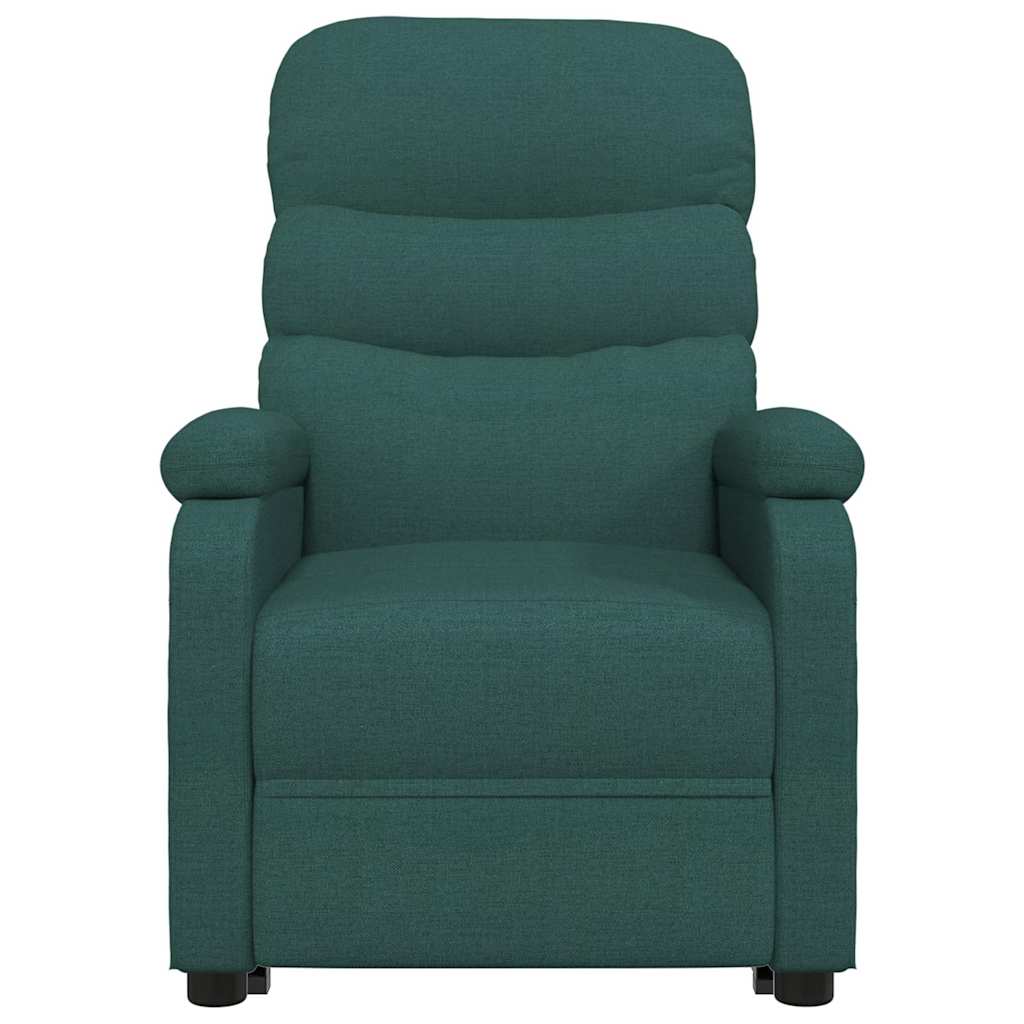 Recliner Chair Dark Green Fabric