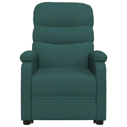 Recliner Chair Dark Green Fabric