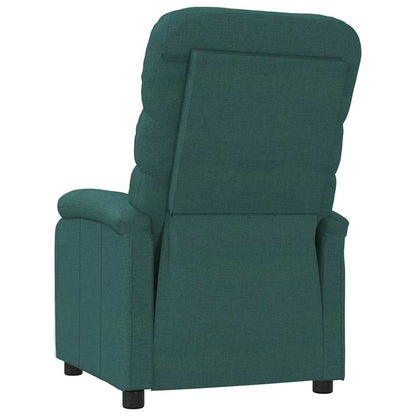Recliner Chair Dark Green Fabric