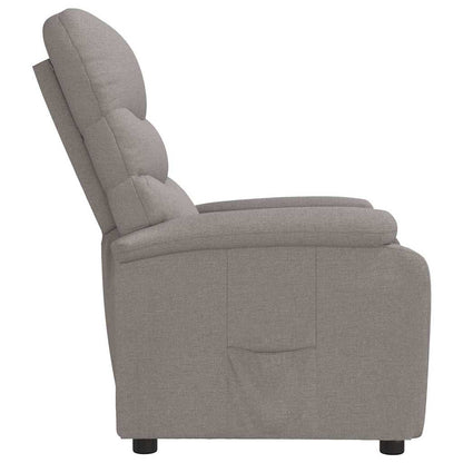 Recliner Chair Taupe Fabric