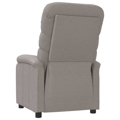 Recliner Chair Taupe Fabric