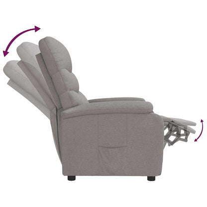 Recliner Chair Taupe Fabric
