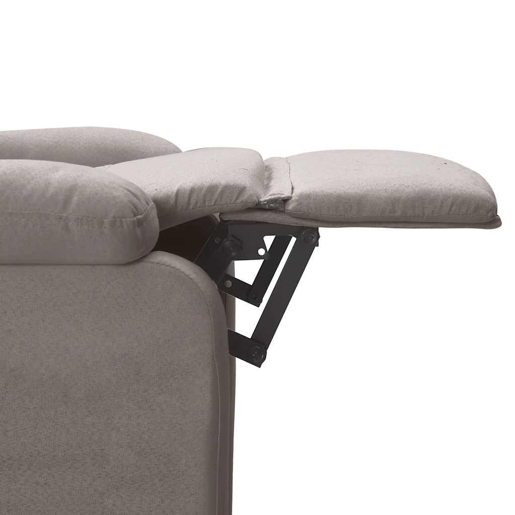 Recliner Chair Taupe Fabric
