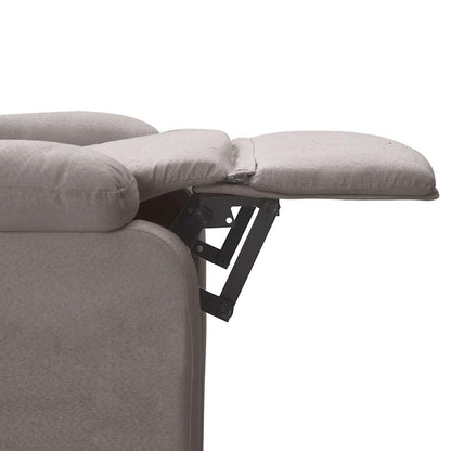 Recliner Chair Taupe Fabric