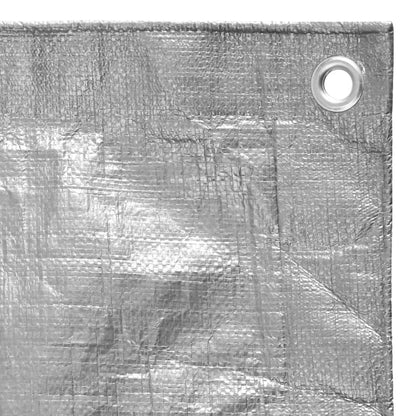 Tarpaulin 180 g/m² 8x8 m Grey HDPE