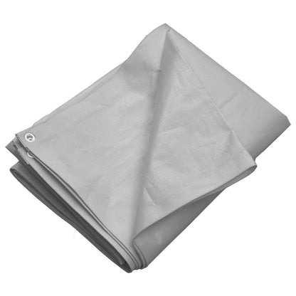 Tarpaulin 260 g/m² 6x10 m Grey HDPE