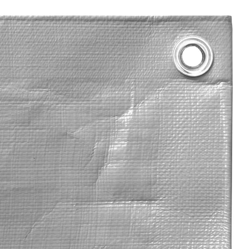 Tarpaulin 260 g/m² 6x12 m Grey HDPE