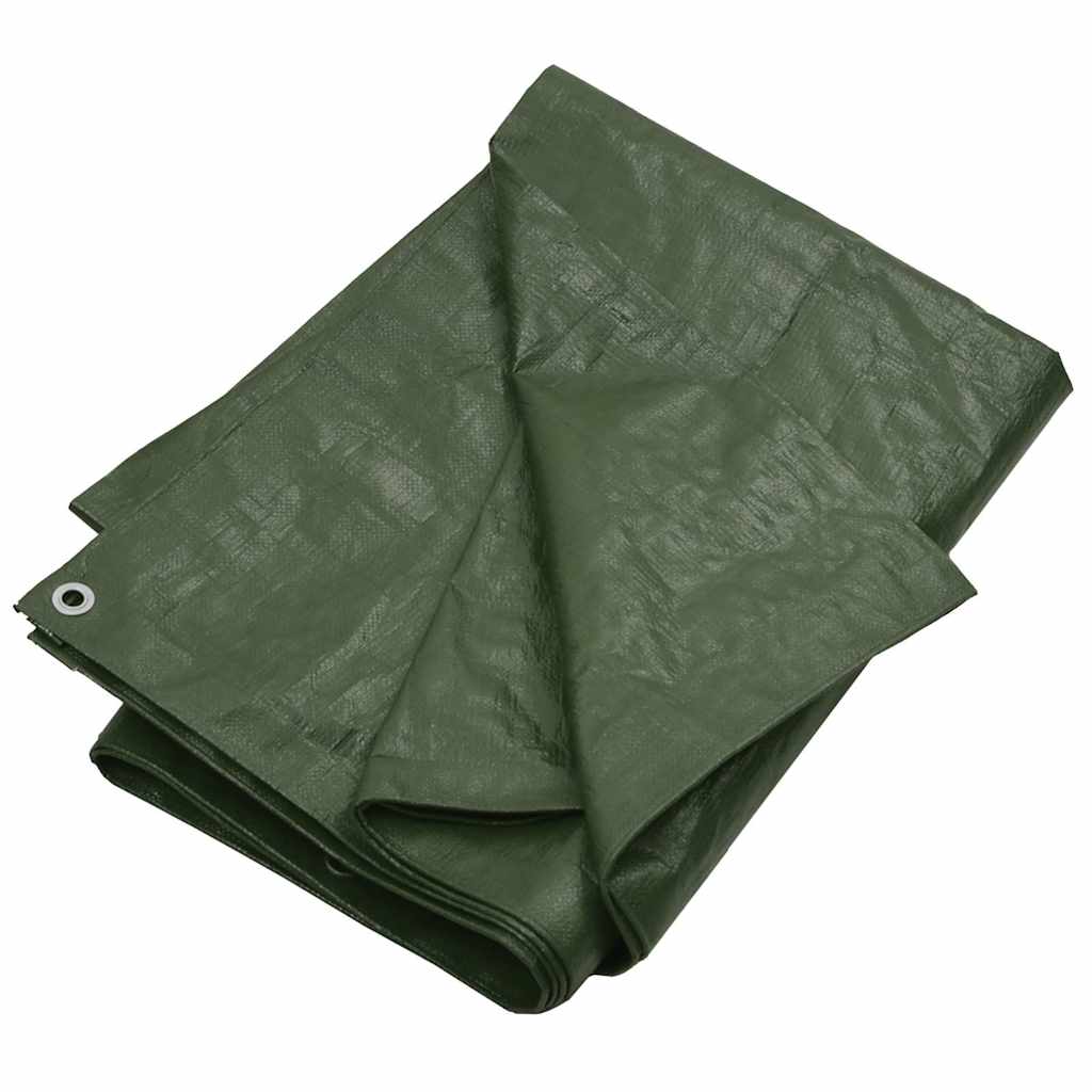 151544 vidaXL Tarpaulin 180 g/m² 8x12 m Green HDPE