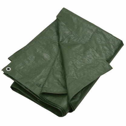 151544 vidaXL Tarpaulin 180 g/m² 8x12 m Green HDPE