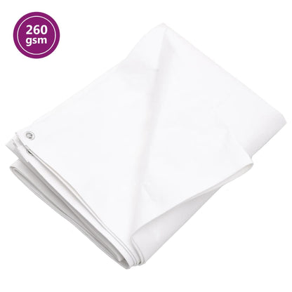 Tarpaulin 260 g/m² 8x10 m White HDPE