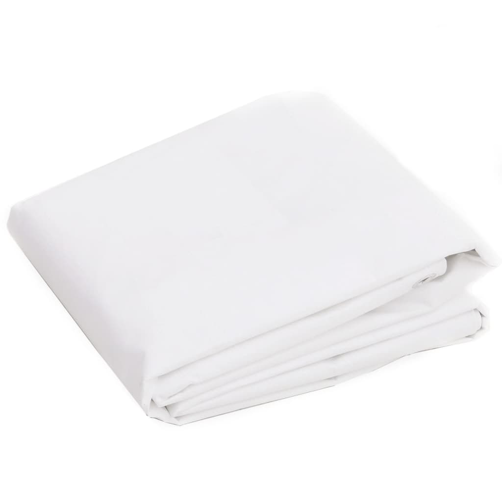 Tarpaulin 260 g/m² 8x10 m White HDPE