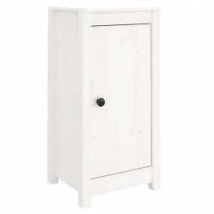 Sideboard White 39x35x80 cm Solid Wood Pine