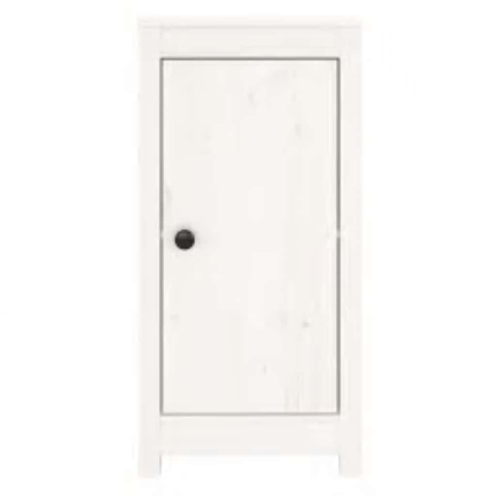 Sideboard White 39x35x80 cm Solid Wood Pine
