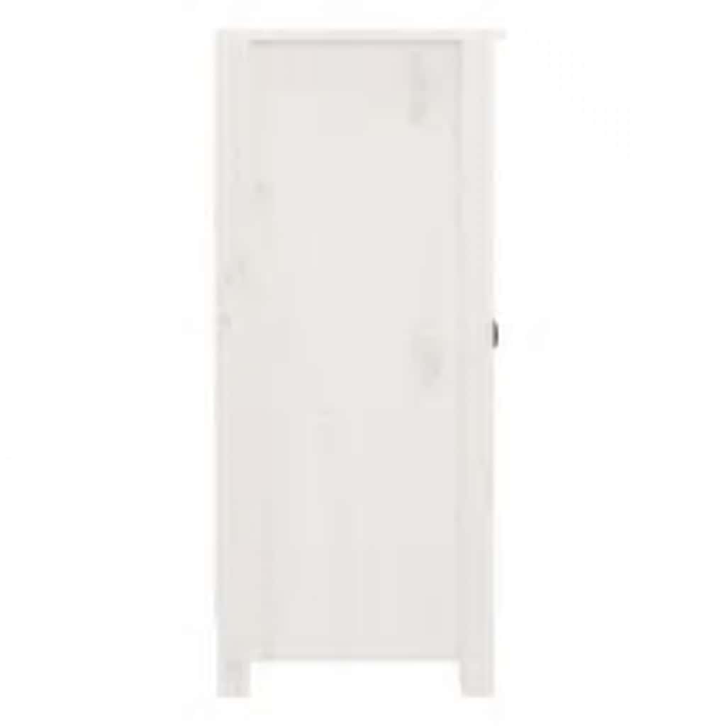Sideboard White 39x35x80 cm Solid Wood Pine