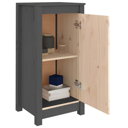Sideboards 2 pcs Grey 39x35x80 cm Solid Wood Pine
