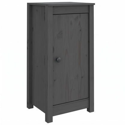 Sideboards 2 pcs Grey 39x35x80 cm Solid Wood Pine