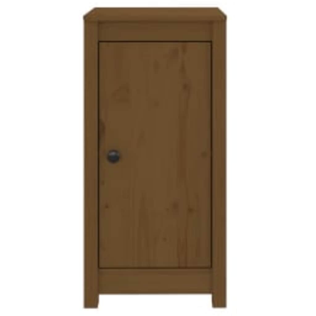 Sideboards 2 pcs Honey Brown 39x35x80 cm Solid Wood Pine