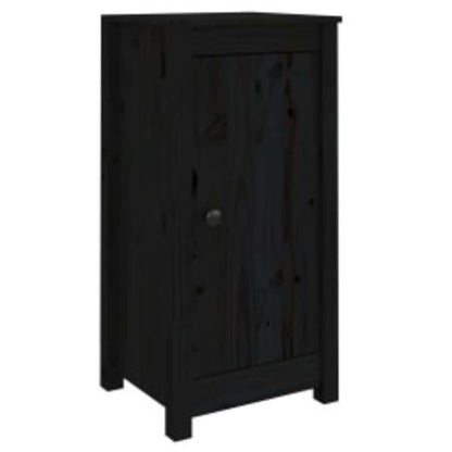 Sideboards 2 pcs Black 39x35x80 cm Solid Wood Pine