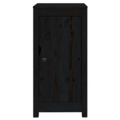 Sideboards 2 pcs Black 39x35x80 cm Solid Wood Pine