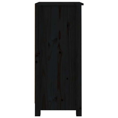 Sideboard | Set of 2 | Black | Solid Pine Wood | Sideboard | Rectangular