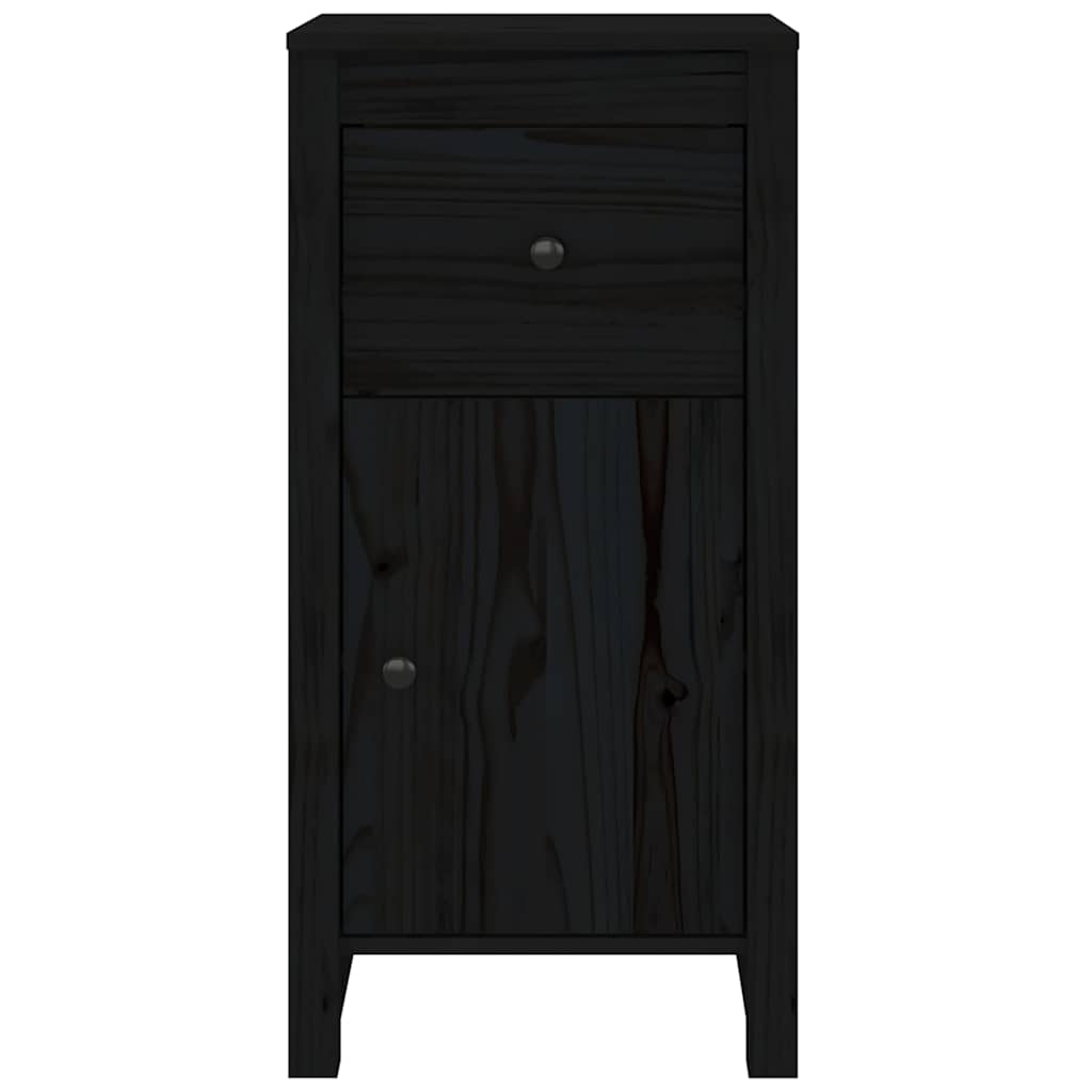Sideboard | Set of 2 | Black | Solid pine wood | Medium | Sideboard