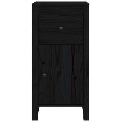 Sideboard | Set of 2 | Black | Solid pine wood | Medium | Sideboard